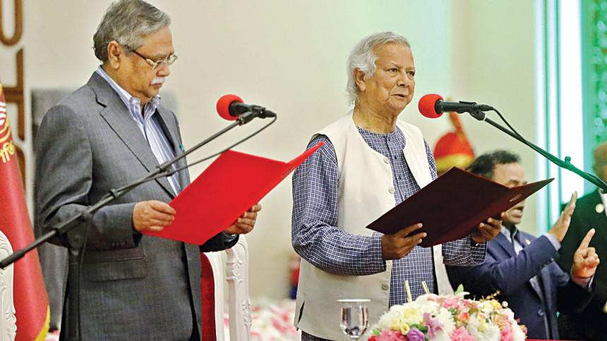 Yunus-led interim govt takes charge