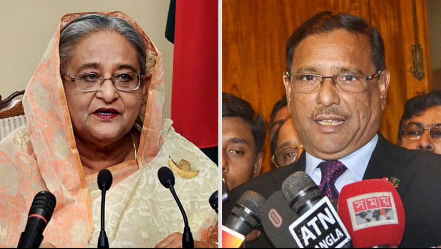 Sheikh Hasina and Obaidul Quader sued over student's death